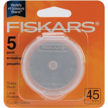 Fiskars Rotary Replacement Blades- 45mm, 5 pack