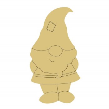 MDF Cut Out - Gnome #1, 6&quot;