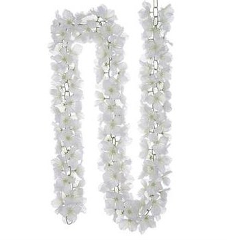 Hydrangea Chain Garland, 6' - White