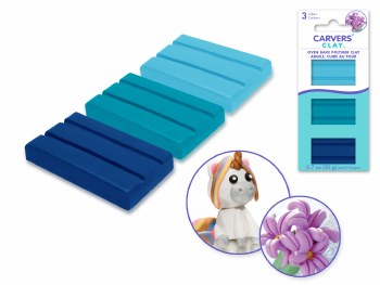Carver's Clay 3pc Assortment- Sky