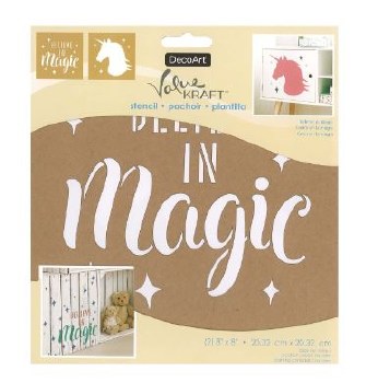 8x8 Stencil - Believe In Magic
