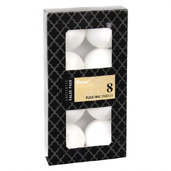 Floating Candle 8pk- White