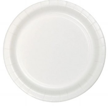 Touch of Color 9&quot; Paper Plate, 24ct- White