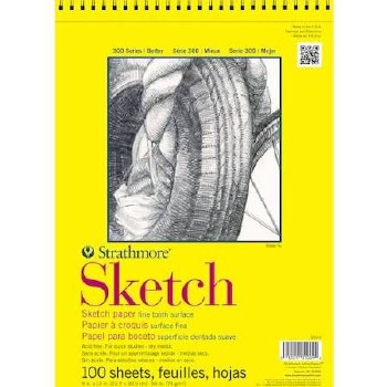 Strathmore 300 Series 9&quot;x12&quot; Sketch Pad, 100 Sheets