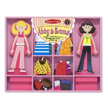 Melissa &amp; Doug Magnetic Dress Up- Abby and Emma