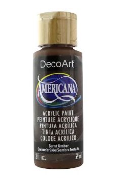 Americana Acrylic Paint, 2oz- Browns: Burnt Umber