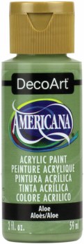 Americana Acrylic Paint, 2oz- Greens: Aloe