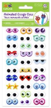 Animated Googly Eyes, 30ct- Cartoon