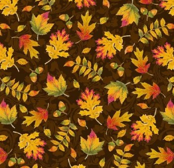 Autumn Glory Bolted Fabric - Brown