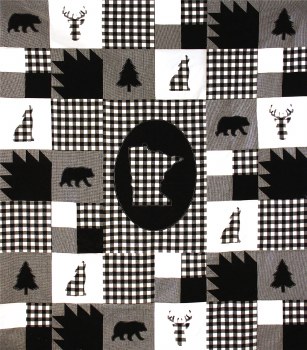 MN Buffalo Check Throw Kit- Black &amp; White