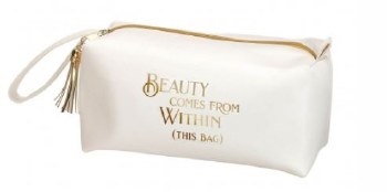 &quot;Beauty Comes From Within This Bag&quot; Cosmetic Makeup Bag