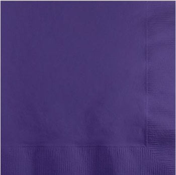 Beverage Napkin, 5&quot; 50ct - Purple