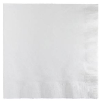 Beverage Napkin, 5&quot;  50ct - White