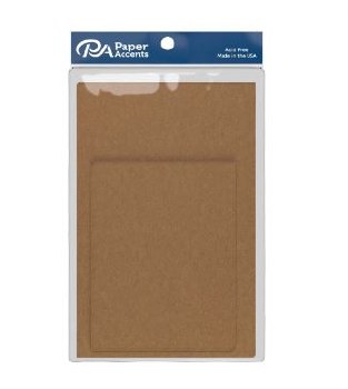 Blank Cards And Envelopes, 4.25&quot; x 5.50&quot; - Brown Bag 10 Pk