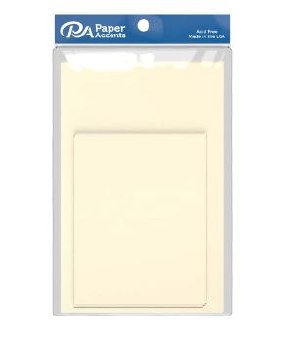 Blank Cards And Envelopes, 4.25&quot; x 5.50&quot; - Cream 10 Pk