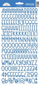 Sunshine Alphabet Stickers- Blue Jean