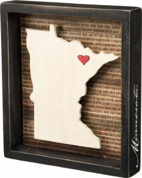 Wood Box Sign- Minnesota