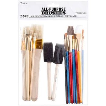 All Purpose Brush Set, 25pc