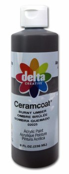 Delta Ceramcoat Acrylic Paint, 8oz- Burnt Umber