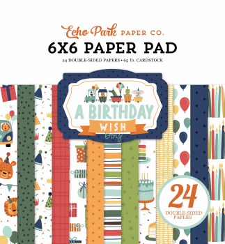 Birthday Wish Boy 6x6 Paper Pad