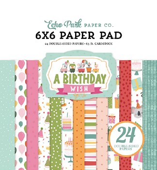 Birthday Wish Girl 6x6 Paper Pad