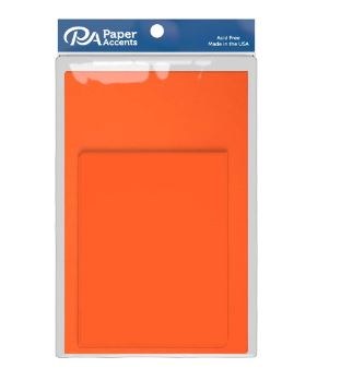Blank Cards And Envelopes, 4.25&quot; x 5.50&quot; - Orange 10 Pk
