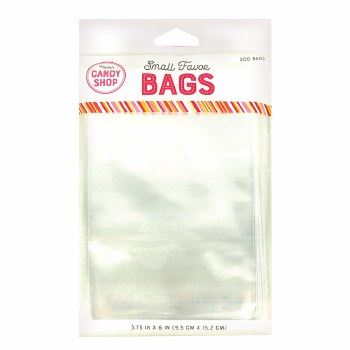 Clear Cello Favor Bags, Small- 200ct