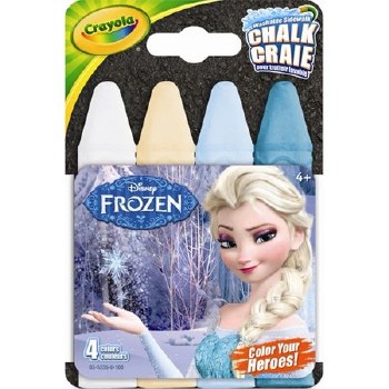 Crayola Sidewalk Chalk- Frozen, 4pk