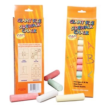Giant Sidewalk Chalk, 12ct