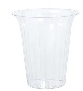 Large Flared Clear Plastic Cylinder - 7.5&quot;