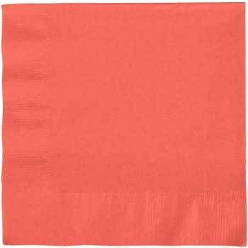 Touch of Color 6.5&quot; Napkin- Coral
