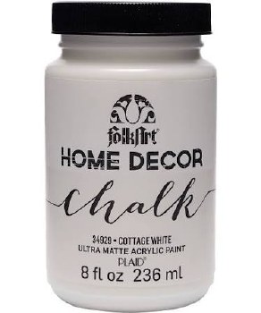 FolkArt Home Decor Chalk Paint 8 oz- Cottage White