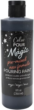 Color Pour Magic Paint, 8oz- Onyx