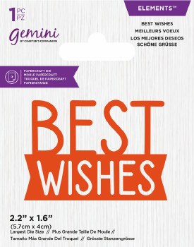 Crafters Companion Mini Die Set - Best Wishes