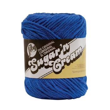 Sugar 'n Cream Yarn, Solid- Dazzle Blue #1131