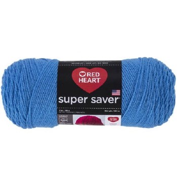 Red Heart Super Saver Yarn- Delft Blue