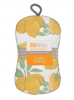 Double Duty Scrub Sponge - Lemon Tree
