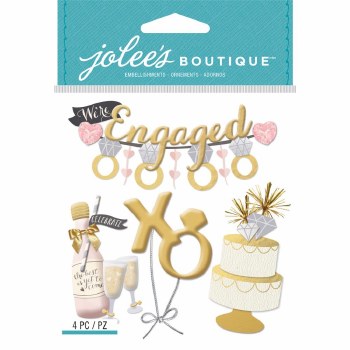 Jolee's Wedding Dimensional Stickers- Engagement