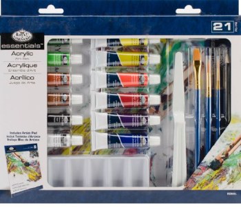 Essentials Acrylic Painting Art Set - 21 Pc