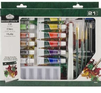 Essentials Oil Painting Art Set - 21 Pc