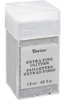 Darice Extra Fine Glitter 1.50 oz. - Silver