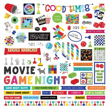 Family Fun Night Sticker Sheet