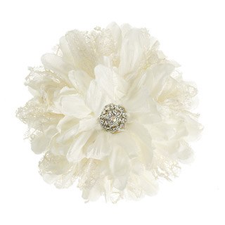 Floral Bridal Blooms Embellishments, 1ct- Lace Daisy