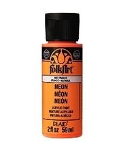 Folk Art 2 Oz. Acrylic Neon Paint - Orange