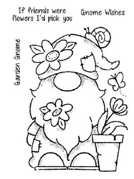 Garden Gnome - Clear Stamp Set