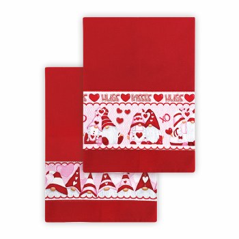 Towel Kit- Gnomie Love, Red
