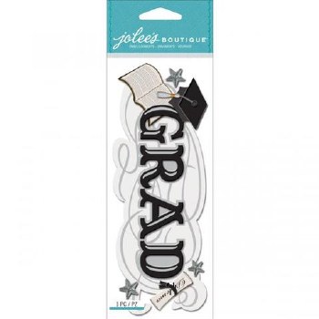 Jolee's Graduation Dimensional Title Stickers- Grad
