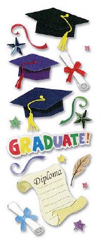 Jolee's School Dimensional Stickers- Graduation