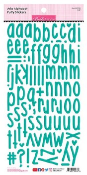 Aria Puffy Alphabet Stickers- Gulf