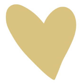 MDF Cut Out - Heart, 4&quot;